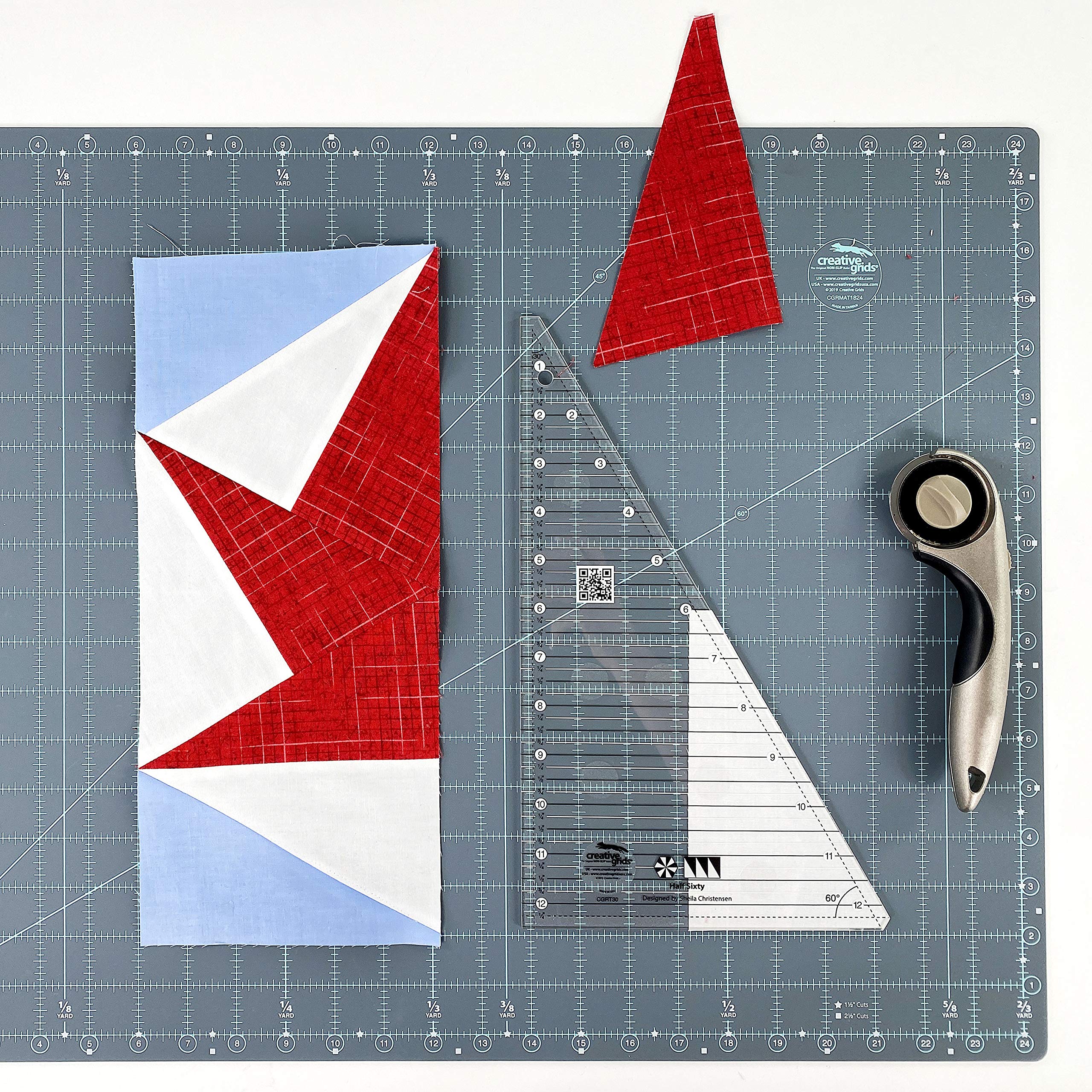 Creative Grids Half Sixty Triangle Ruler - CGRT30