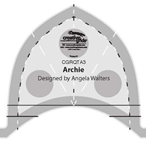 Creative Grids Machine Quilting Tools Rulers - Taj, Elvira, Chevy, Squiggy, Shorty, Slim, Archie