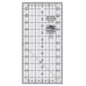 creative grids basic range 6in x 12in rectangle quilt ruler - cgrbr5