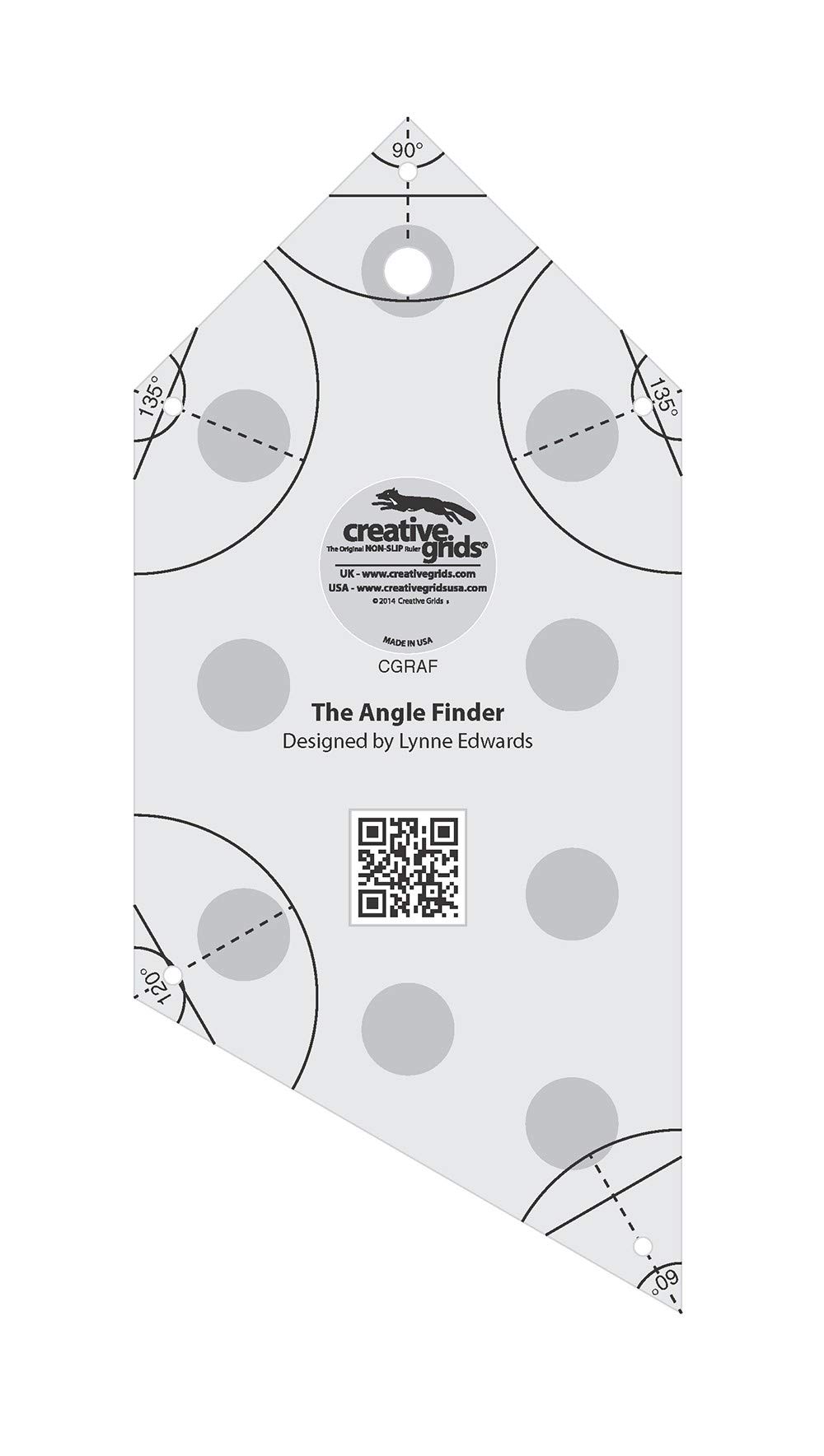 Creative Grids Angle Finder Quilt Ruler and Binding Tool - CGRAF