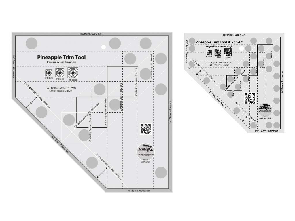 Creative Grids 2 Pack - Pineapple Trim Tool (CGRJAW3) and Pineapple Trim Tool Mini (CGRJAW3MINI)