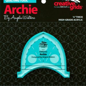 Creative Grids Machine Quilting Tool 2 Pack - Squiggy & Archie - Designed by Angela Walters