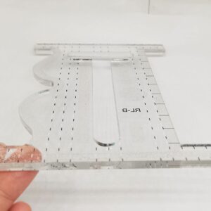 HONEYSEW Quilting Ruler Sid is A Straight,Curvy Quilting Tool with A Cut Out Center to Helping You Create Some Amazing Designs