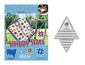 deb's cats n quilts bundle - the strippy stars book & creative grids strippy stars tool cgrdh2