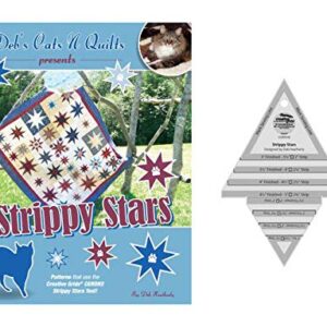 Deb's Cats N Quilts Bundle - The Strippy Stars Book & Creative Grids Strippy Stars Tool CGRDH2