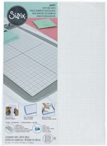 sizzix sizzx accessory sticky grid sheets 8 1/4" x 11 5/8" 5pk | 664927 | chapter 3 2022, multicolor