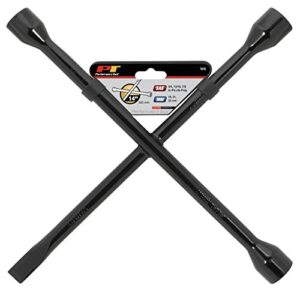 14 inch sae/metric combination lug wrench with spade tip