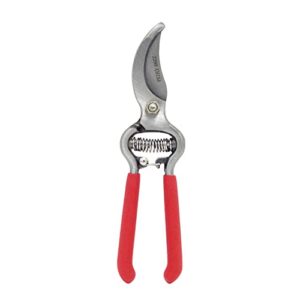 Zenport Pruner Z290 Classic Forged Steel, Red Cushion Grip, 1-Inch Cut, 8-Inch Long