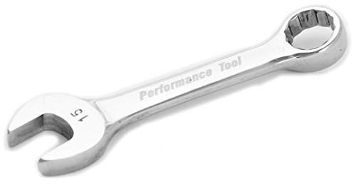 Performance Tool W30615 15mm Stubby Combo Wrench