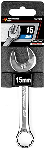 Performance Tool W30615 15mm Stubby Combo Wrench