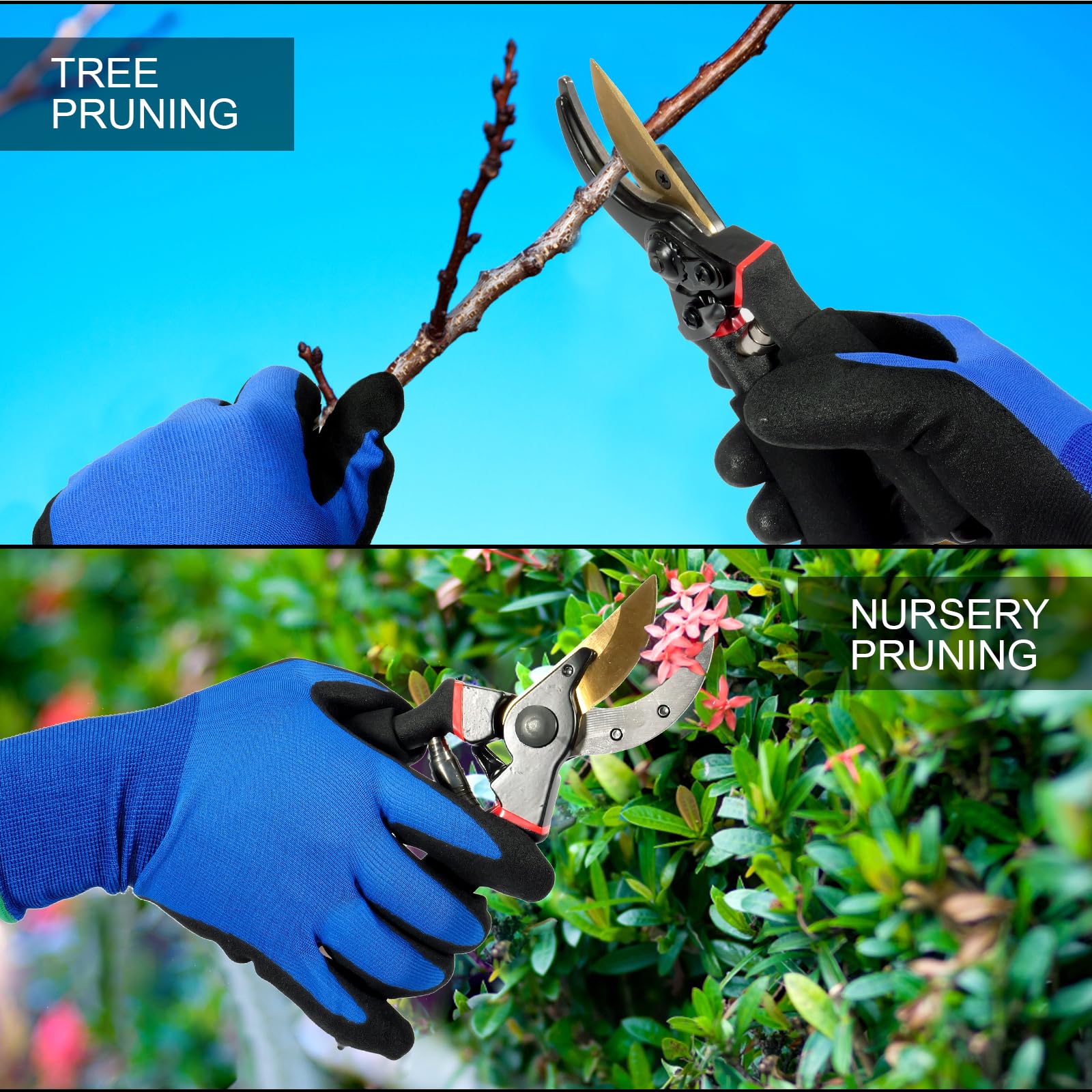 Professional Titanium Pruning Shears,Premium Bypass Pruning Shears for Gardening,Ideal Shrub Plant Scissors & Ergonomic Gardening Tool,Perfectly Cutting Through Anything in Your Yard.