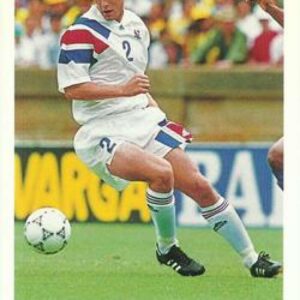 1993 Upper Deck World Cup Preview (English/Spanish) #132 Mike Lapper REV USA Official FIFA WC Soccer Card in Raw (NM or Better) Condition