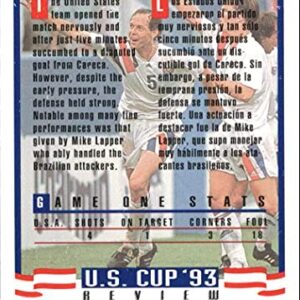 1993 Upper Deck World Cup 94 Preview English/Spanish #132 Mike Lapper