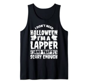 lapper halloween funny tank top