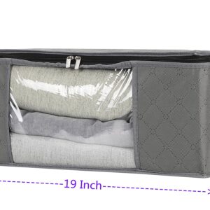 Storage Clothes Bins Closet Bags: Containers Organizer Bag Boxes Clothing Bin Box Container Organization for Organizing Blanket Cloth Pillow Sheet Sweater and Storage Totes Organizers With Lids