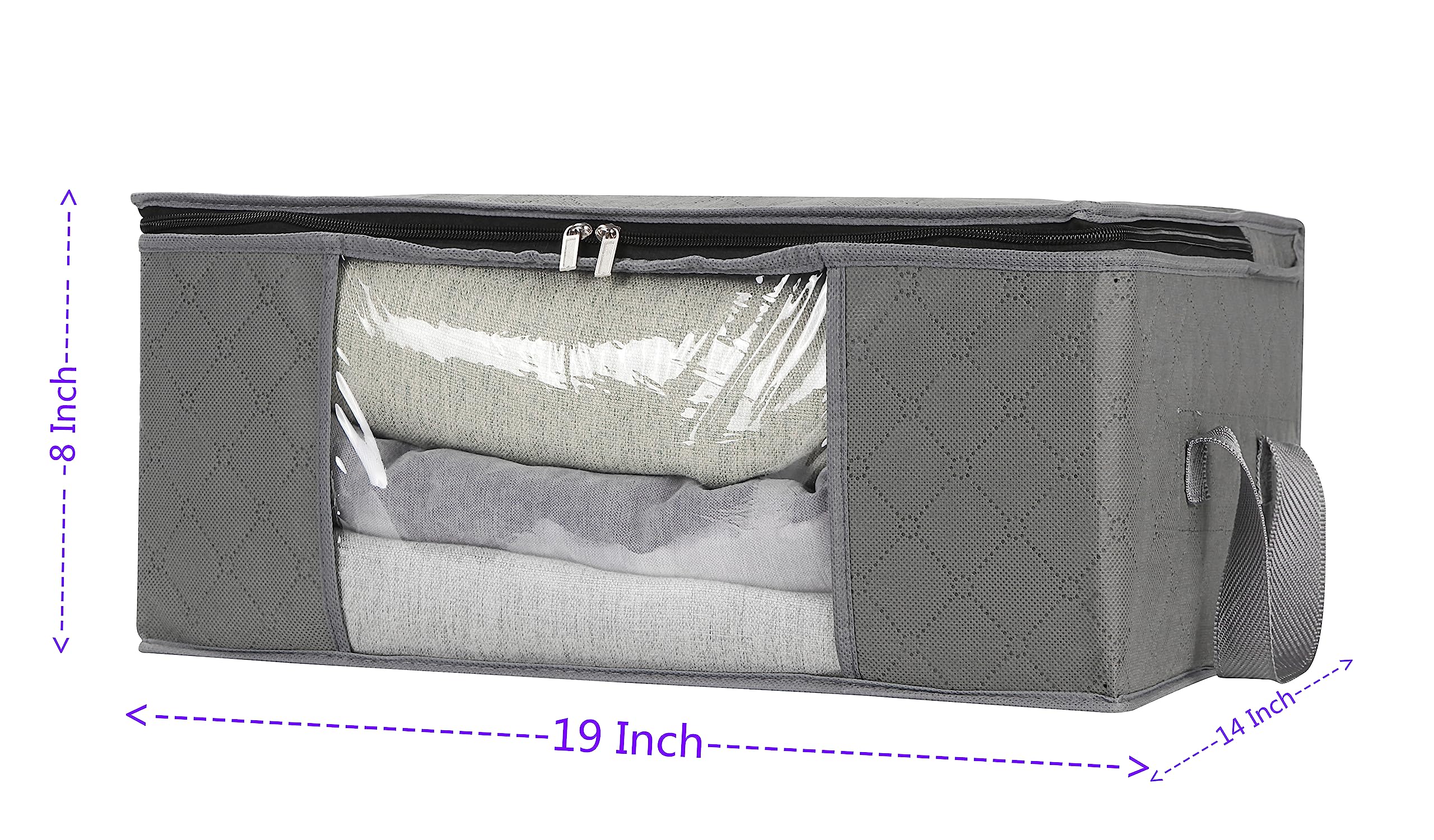 Storage Clothes Bins Closet Bags: Containers Organizer Bag Boxes Clothing Bin Box Container Organization for Organizing Blanket Cloth Pillow Sheet Sweater and Storage Totes Organizers With Lids