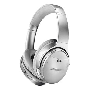 Bose QuietComfort 35 (Series II) Wireless Headphones, Noise Cancelling - Silver (Renewed)