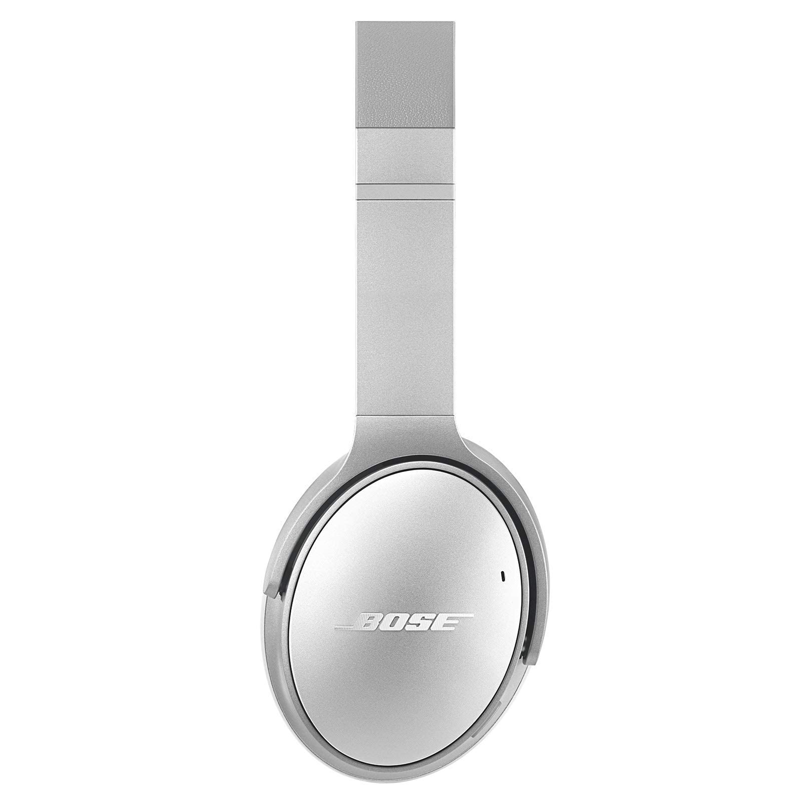 Bose QuietComfort 35 (Series II) Wireless Headphones, Noise Cancelling - Silver (Renewed)