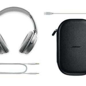 Bose QuietComfort 35 (Series II) Wireless Headphones, Noise Cancelling - Silver (Renewed)