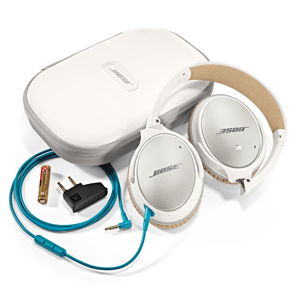 Bose QuietComfort 25 Acoustic Noise Cancelling Headphones for Samsung and Android devices, White (wired, 3.5mm)