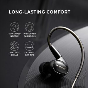 1MORE Penta Driver Wired in-Ear Headphones, Hi-Res High Fidelity Professional Earphones, Detachable MMCX Connector, MEMS Mic and 3-in-1 Control, in-Ear Earbuds Fit for Smartphones, PC, Tablet