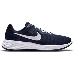 Nike mens Revolution 6 NN Road Running Shoes, Midnight Navy White Obsidian Ashen Slate, 11