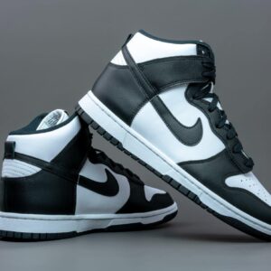 Nike Mens Dunk HI Retro DD1399 105 Black/White - Size 11