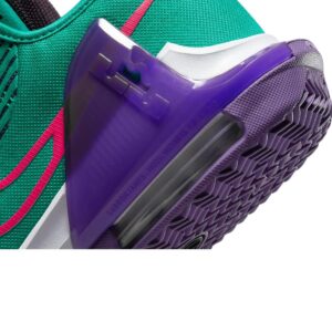 Nike Lebron Witness VI Mens Basketball Trainers CZ4052 Sneakers Shoes (UK 8 US 9 EU 42.5, Clear Emerald Hyper Pink 300)