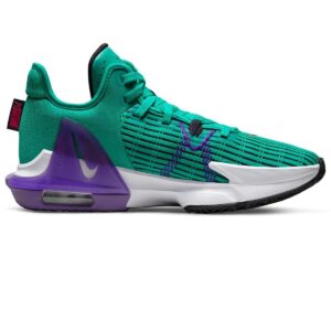 Nike Lebron Witness VI Mens Basketball Trainers CZ4052 Sneakers Shoes (UK 8 US 9 EU 42.5, Clear Emerald Hyper Pink 300)