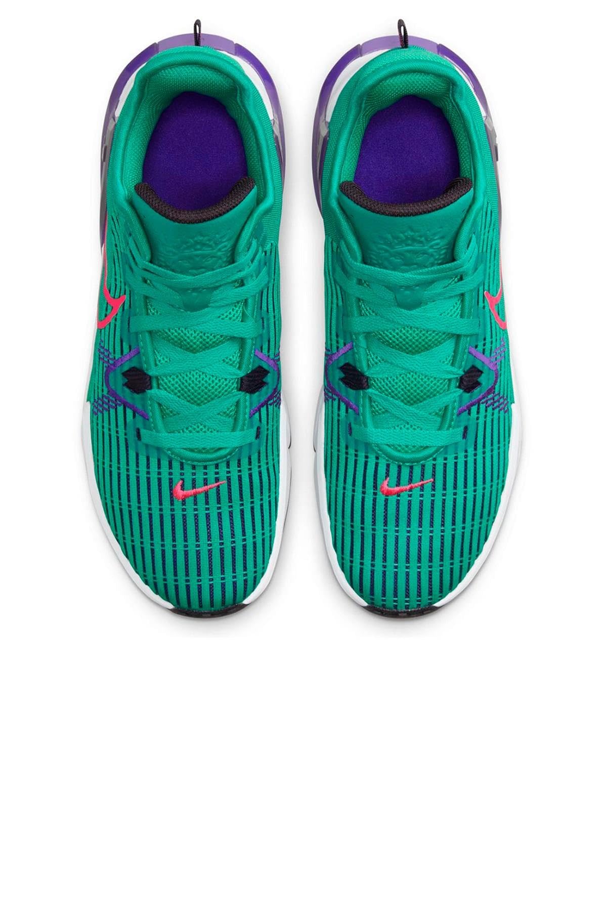 Nike Lebron Witness VI Mens Basketball Trainers CZ4052 Sneakers Shoes (UK 8 US 9 EU 42.5, Clear Emerald Hyper Pink 300)