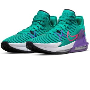 Nike Lebron Witness VI Mens Basketball Trainers CZ4052 Sneakers Shoes (UK 8 US 9 EU 42.5, Clear Emerald Hyper Pink 300)