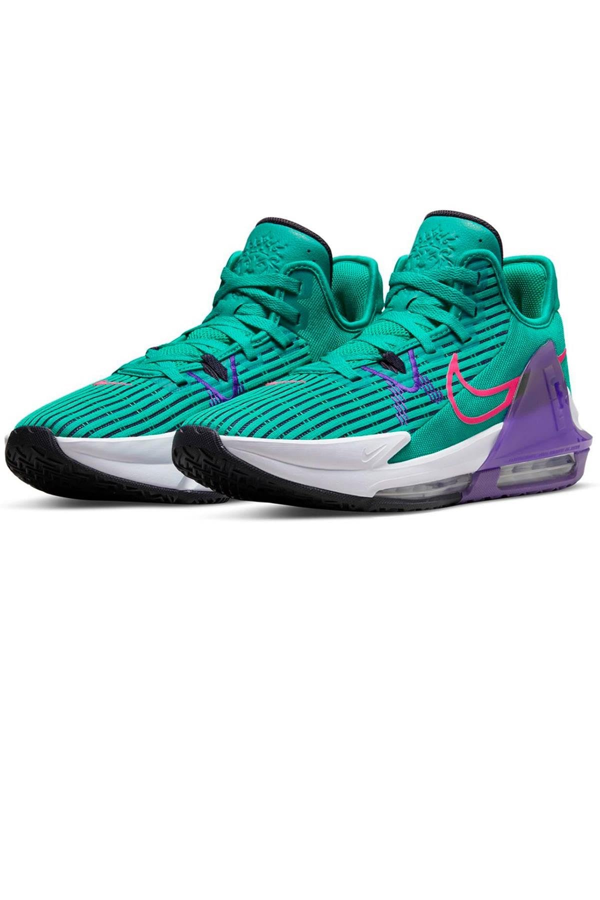 Nike Lebron Witness VI Mens Basketball Trainers CZ4052 Sneakers Shoes (UK 8 US 9 EU 42.5, Clear Emerald Hyper Pink 300)