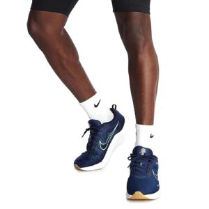 Nike men's Road Running Shoes, Blue Midnight Navy Worn Blue Dark Obsidian, 11 US