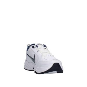 Nike Men's Air Monarch IV Cross Trainer, White/Metallic Silver/Midnight Navy, 11.0 Regular US