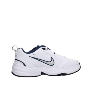 Nike Men's Air Monarch IV Cross Trainer, White/Metallic Silver/Midnight Navy, 11.0 Regular US