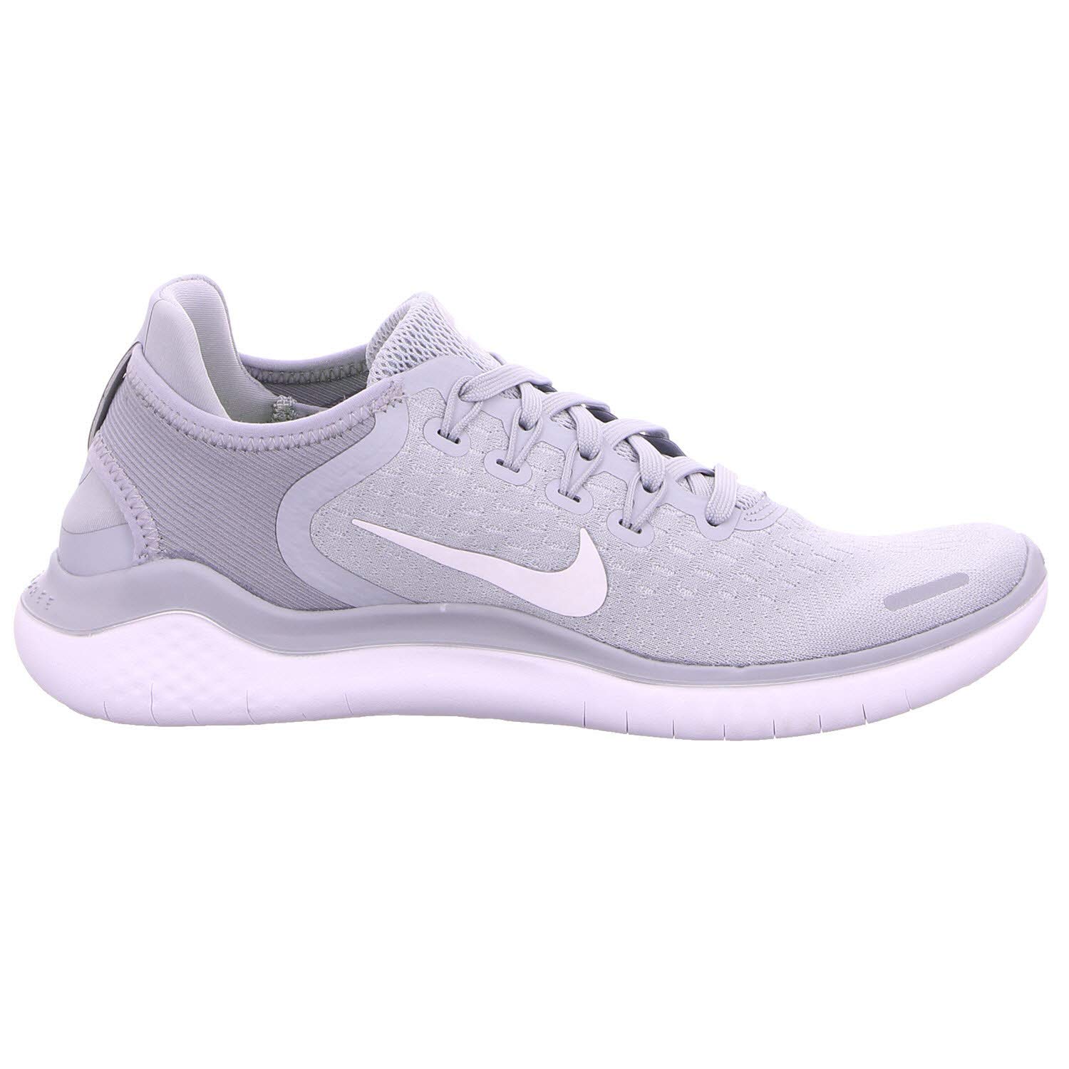 Nike Women's Free RN 2018 Running Shoe (7 M US, Wolf Grey/White/Volt)