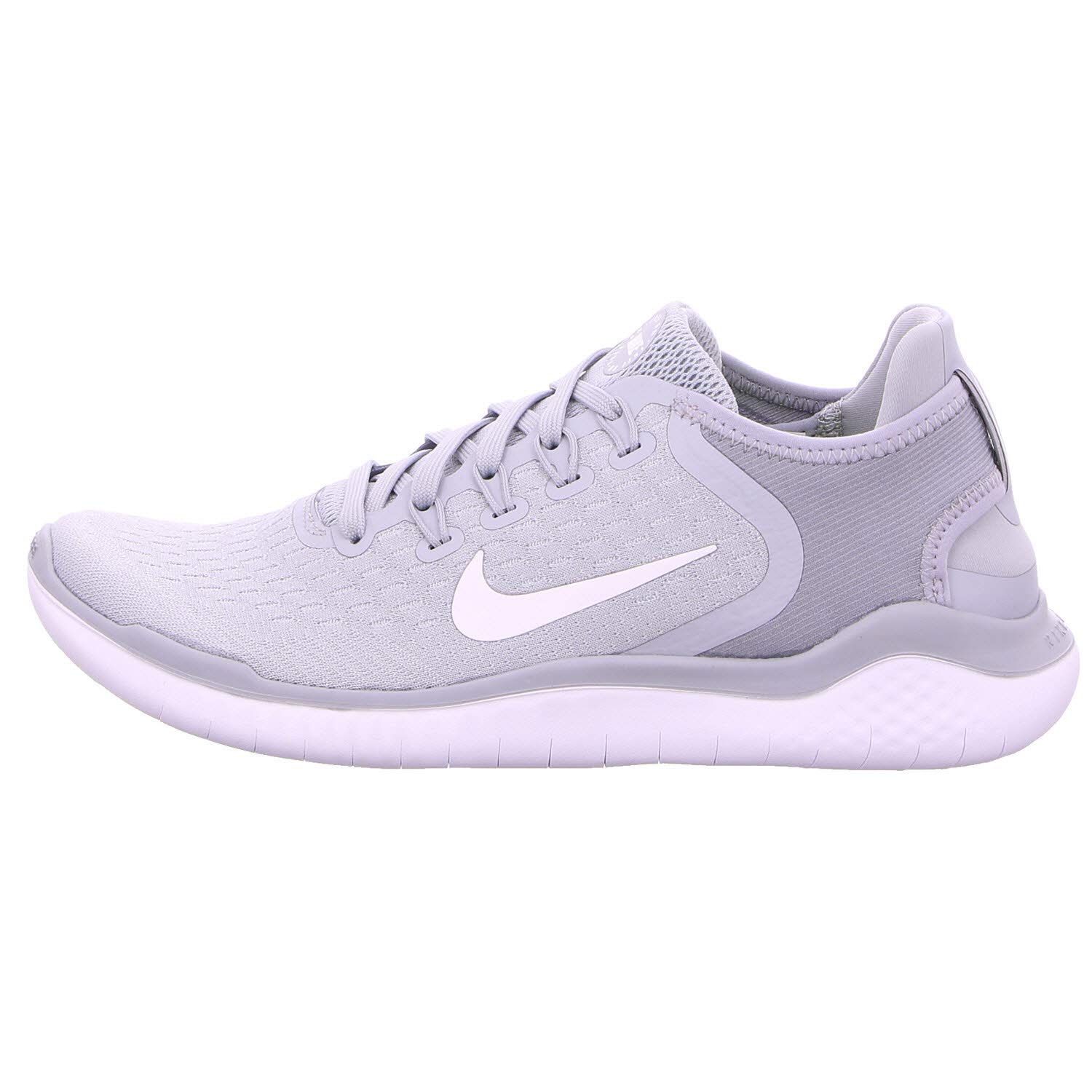 Nike Women's Free RN 2018 Running Shoe (7 M US, Wolf Grey/White/Volt)