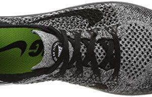 Nike Men's Free Rn Flyknit 2018 Running Shoe, White/Black, 14