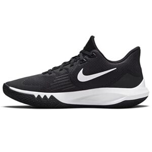 nike men's precision 5 black white basketball shoes