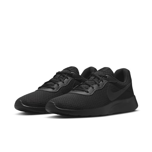 Nike Mens Tanjun Black/Black-Barely Volt 7.5