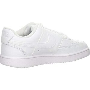 Nike Women's Court Vision Low Sneaker, White/White-White, 7 Regular US