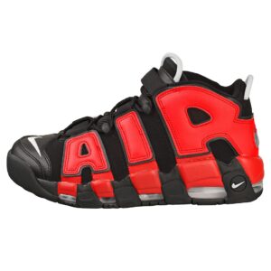 Nike mens Air More Uptempo Basketball Trainers Cj6129 Shoes, Black/Red/Navy, 10