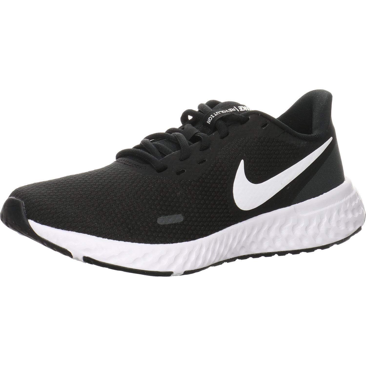 Nike Women's Revolution 5 Running Shoe, Black/White-Anthracite, 8.5 Regular US