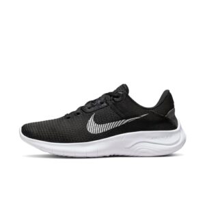 nike women's flex experience run 11 trainers, black white dk smoke grey, 6 uk