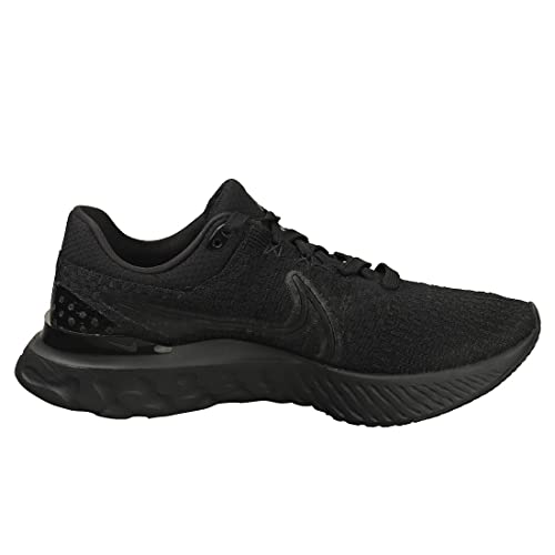 Nike Men's React Infinity Run Flyknit 3 Running Shoes, Black/Black-Black, 11 M US