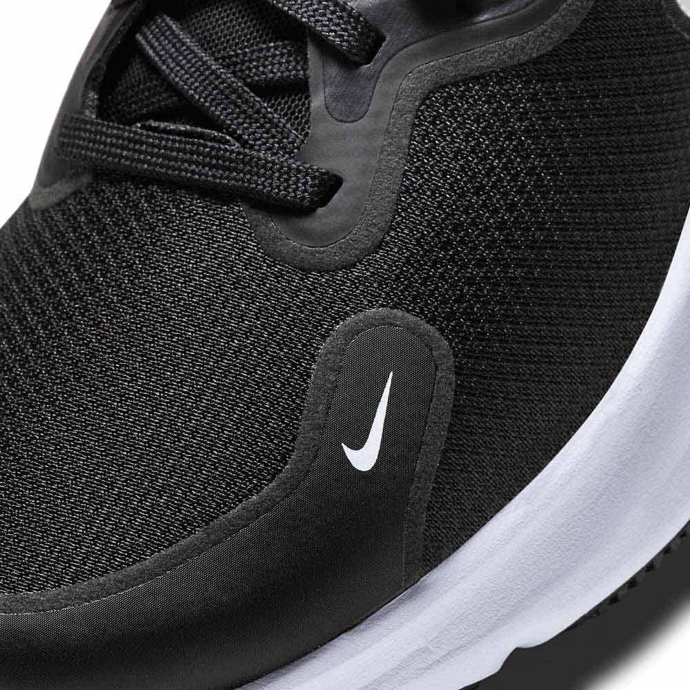 NIKE Men's Stroke Running Shoe, Black White Dk Grey Anthracite Volt, 6