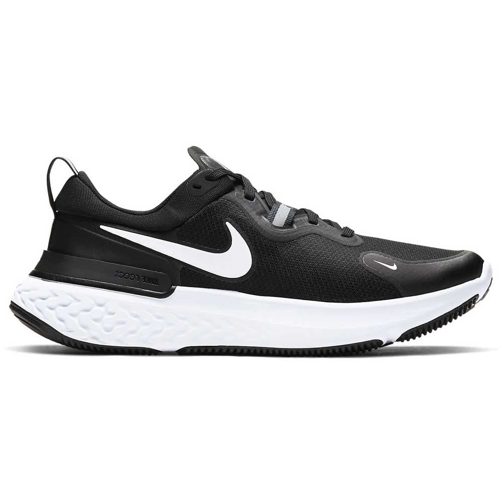 NIKE Men's Stroke Running Shoe, Black White Dk Grey Anthracite Volt, 6