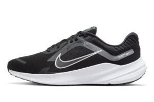 nike "quest 5" men's road running shoes (dd0204-001) black/white, size: 13