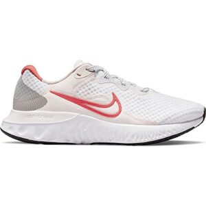 Nike Women's Stroke Running Shoe, White/Magic Ember, 8 M US