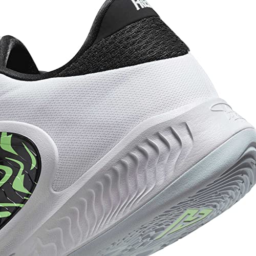 Nike Men's Zoom Freak 4 Basketball Shoes, White/Black-barely Volt, 10.5